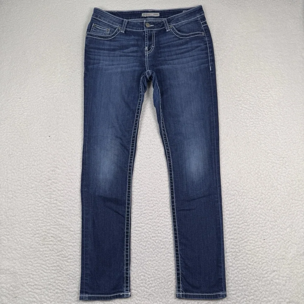 BKE Buckle Harper Jeans Womens 30R Dark Wash Skinny Stretch Denim 32x32